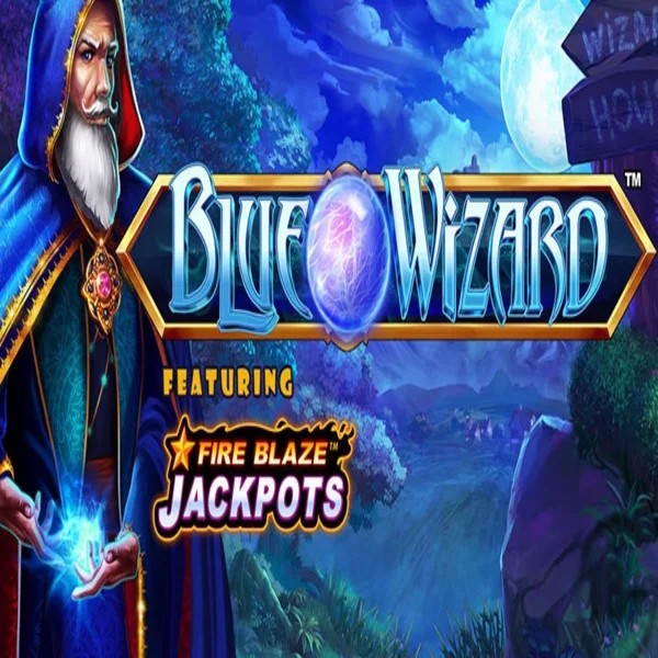 Play the Blue Wizard Fire Blaze Jackpots slot by Rarestone Gaming on VipLuck Casino