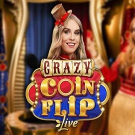 Official Live Casino logo: Crazy Coin Flip by Evolution at VipLuck Casino