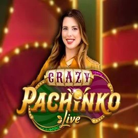Crazy Pachinko slot logo by Evolution at VipLuck Casino