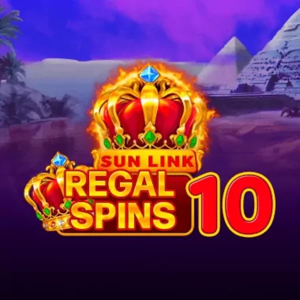 Regal Spins 10 game by PatePlay – logo hosted on VipLuck Casino